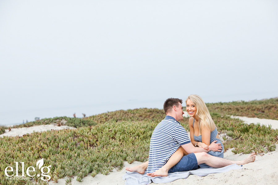beach engagement session