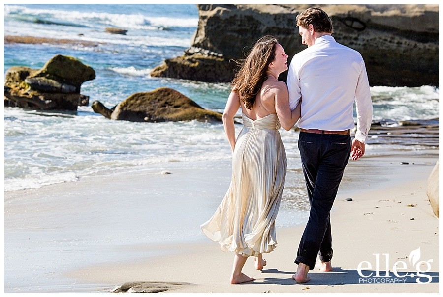 windansea beach engagement photos