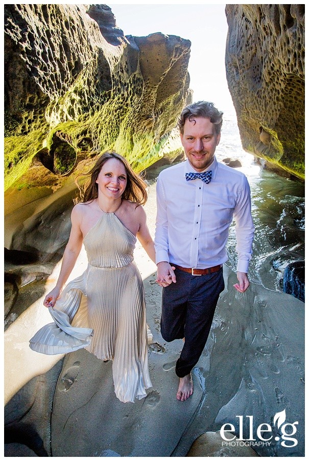 windansea beach engagement photos