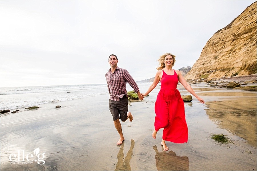 engagement photos on the beach