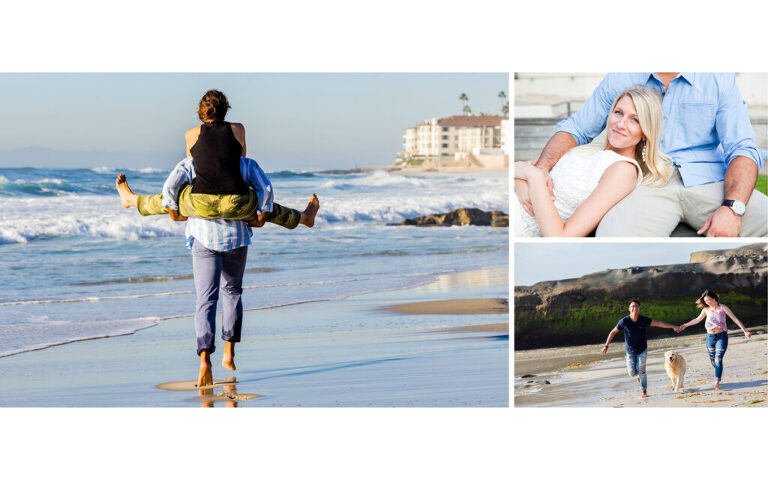 beach engagement photos