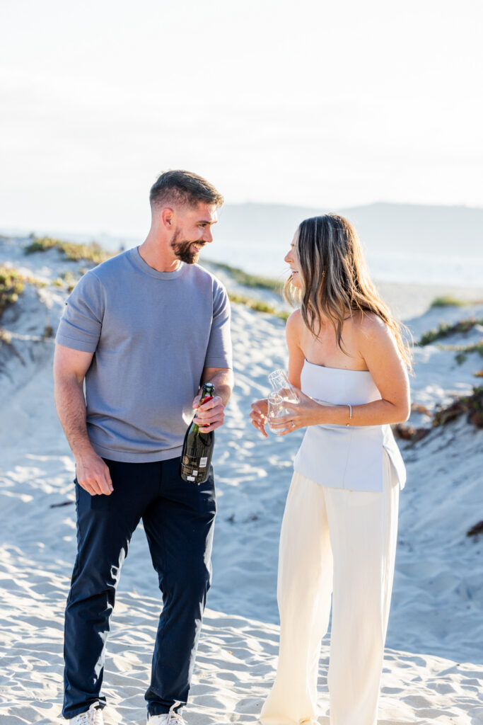 Coronado Beach Proposal Photographer | CJ + Veronica's Surprise Family Reveal san diego proposal photographer 6