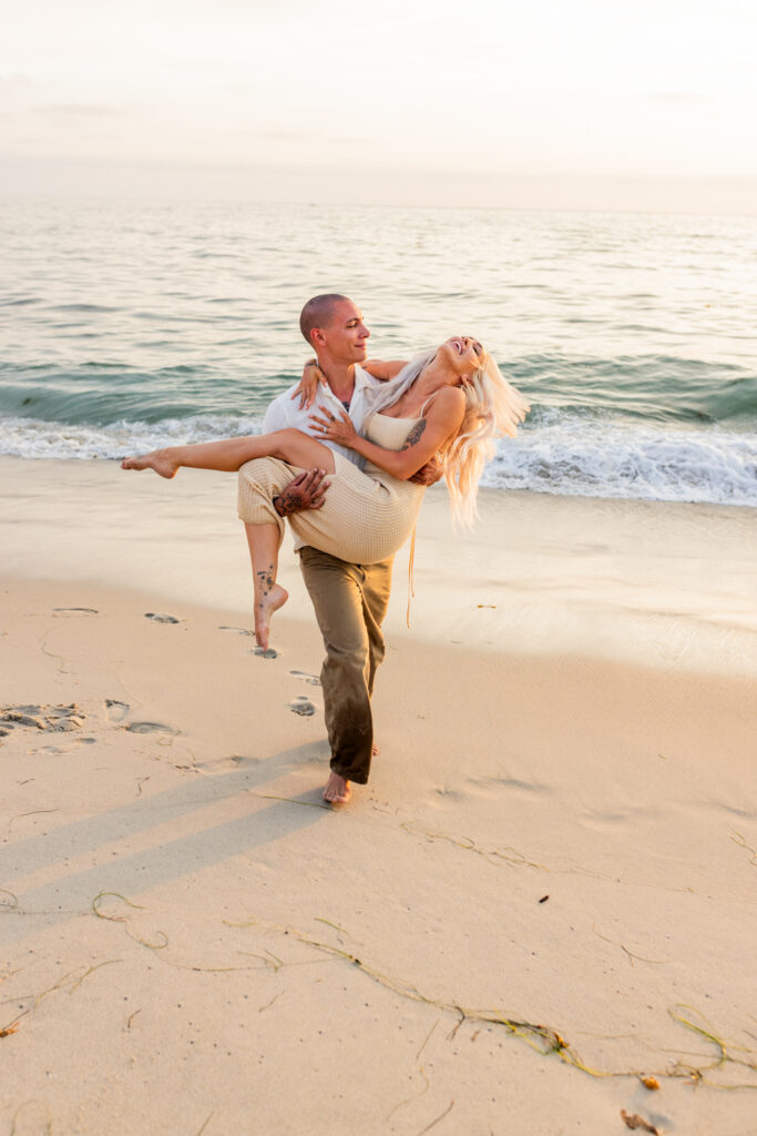 San Diego Engagement Photographer | Kait + Erik’s La Jolla Cliffside Proposal beach photographer san diego 1