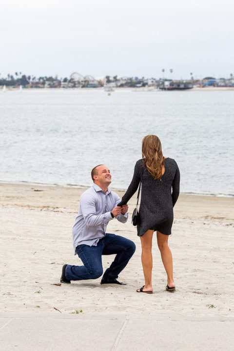 proposal on mission bay | san diego engagement photographer