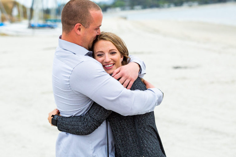 proposal on mission bay | san diego engagement photographer
