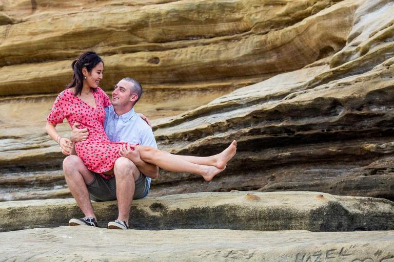 engagement photos sunset cliffs san diego | san diego photographers