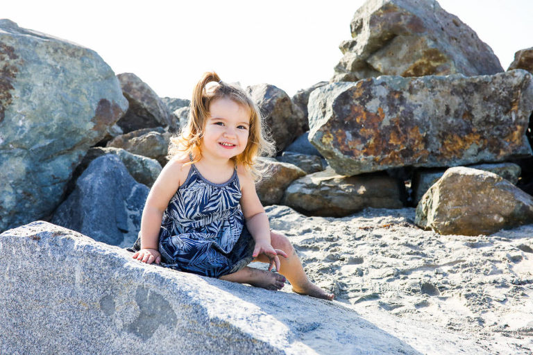 Coronado photographers beach family photo