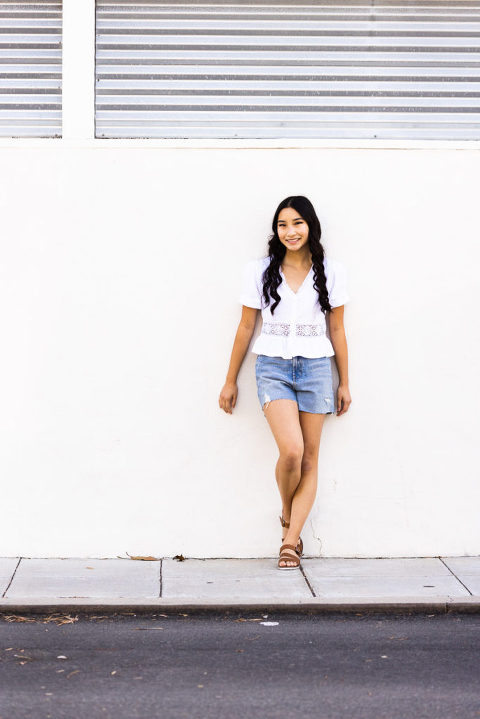 beach senior portraits