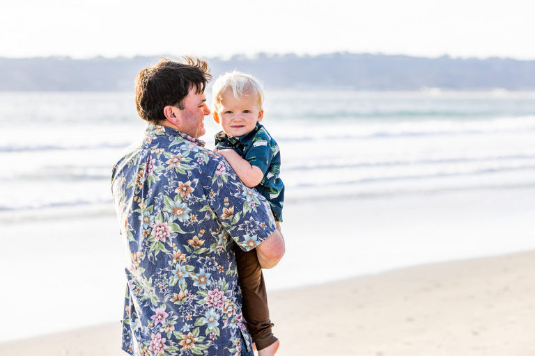 family portraits on the beach