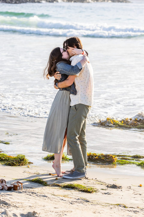 san diego beach engagement and proposal 9