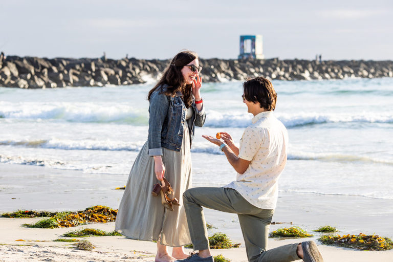 san diego beach engagement and proposal 2