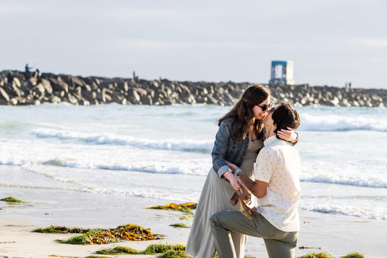 san diego beach engagement and proposal 5
