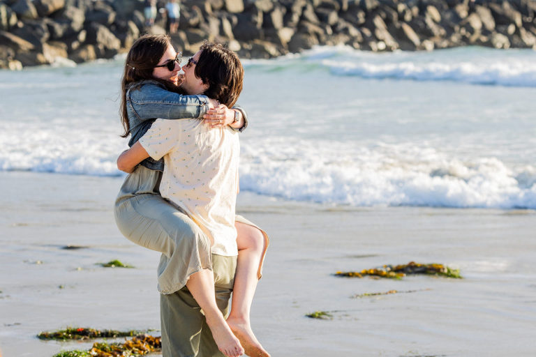 san diego beach engagement and proposal 7