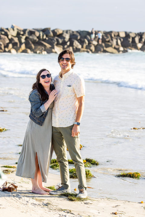 san diego beach engagement and proposal 8