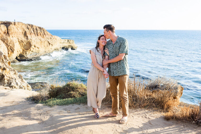sunset cliffs engagement photography