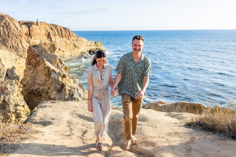 sunset cliffs engagement photos