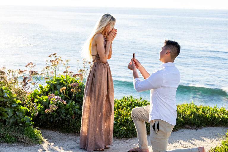La Jolla Cliffside Proposal Photographer