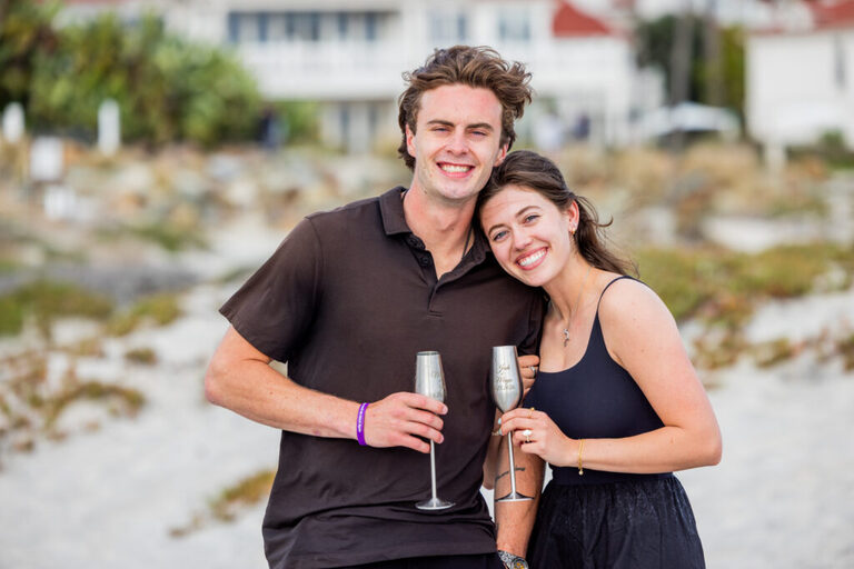 proposal on the beach in coronado 1